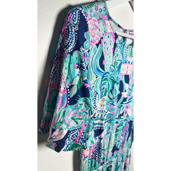Lilly Pulitzer Britton Romper in Lookin Sharp Preppy Colorful Beachy Size XS - Picture 6 of 12